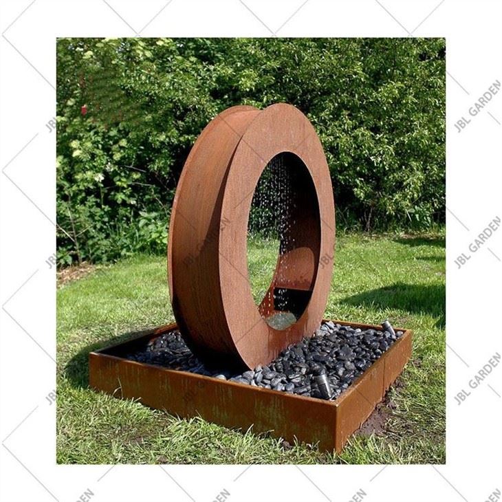 Resin Rainfall Fountain With Light