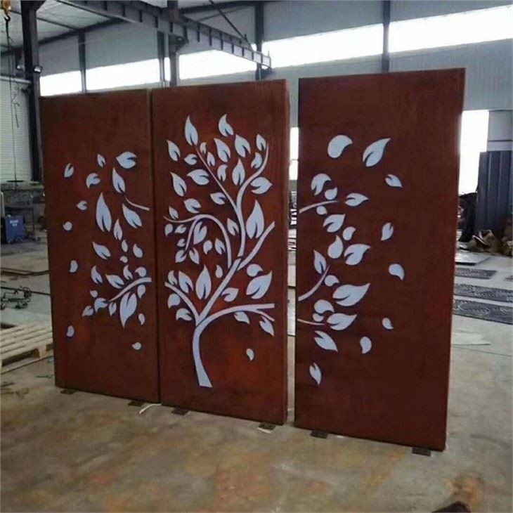 Corten Metal Garden Screens