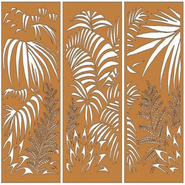 Corten Metal Garden Screens