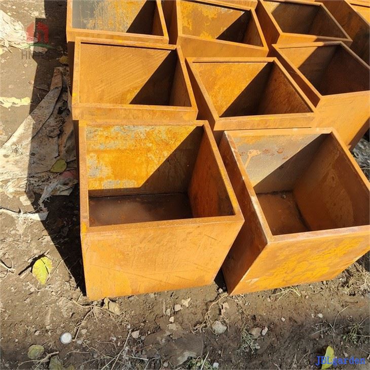 Corten Steel Planter Rectangle (1)