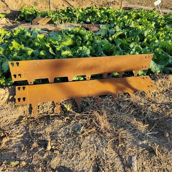 Instalați în câteva secunde Borduri din oțel Corten