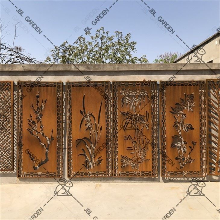Ecrane mari de sculptură de perete din metal