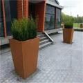Numbers Rust Corten Flowerpot