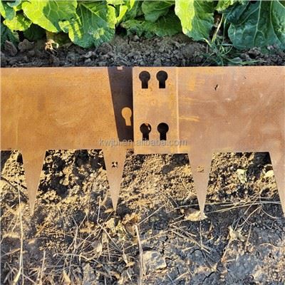 Margine de otel COR-TEN cu dintii