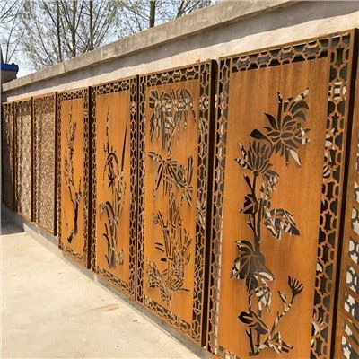 Ecran din oțel corten/panou de gard