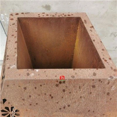 Jardiniere de legume din oțel Corten