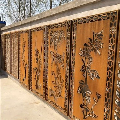 Grădină Metal Ruginiu Decorare Gard Exterior