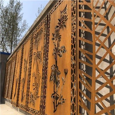 Grădină Metal Ruginiu Decorare Paravan Garduri