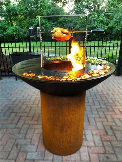 OFYR Metal Fire Pit Gratar Grill BBQ