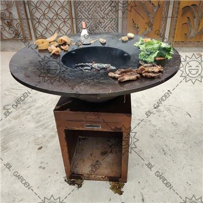 Rusty Corten BBQ Grill