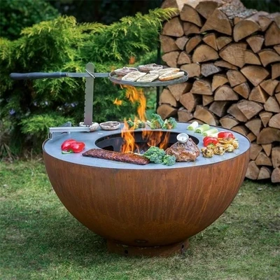 Corten Steel Camping Grill