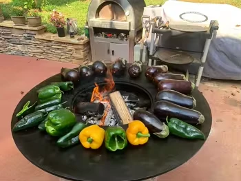 Corten Steel Grill Fire Pit