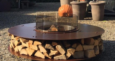 Garden Fire Pit Grill Table