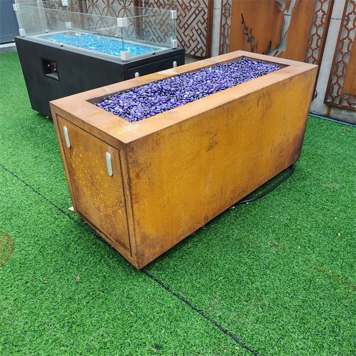 Gas Fire Pit-Low Square