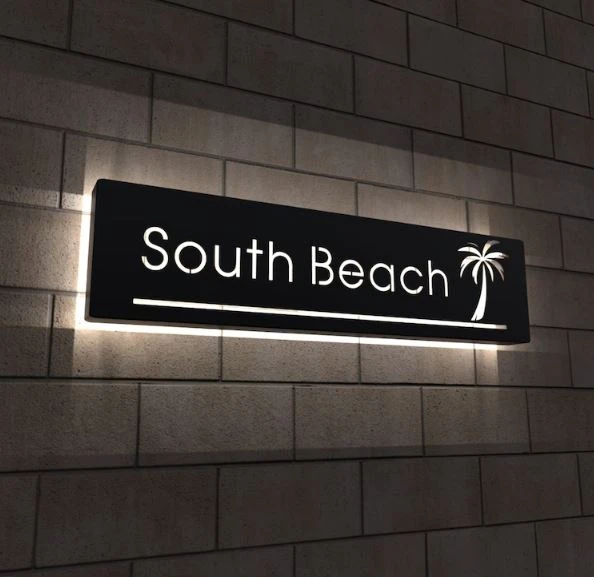 Modern Outdoor Address Sign