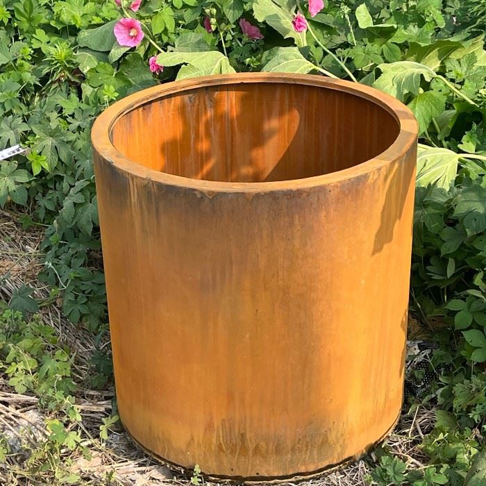 Outdoor Weathering Steel Planter factory