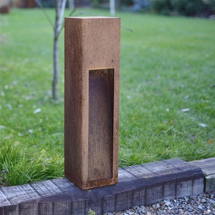 Rusty Color Bollard Lights