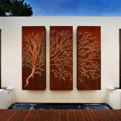 Ecran decorativ cu oțel Corten decorativ cu laser