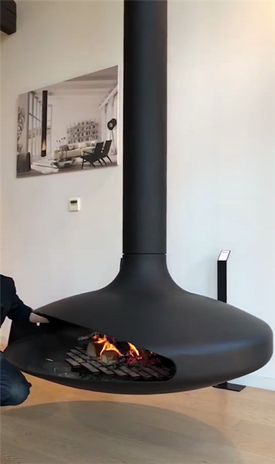 Vilă Modernă Acoperiș Tavan Semineu Lemn