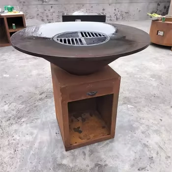 Wood Burning BBQ Stove With Cooking suppliers