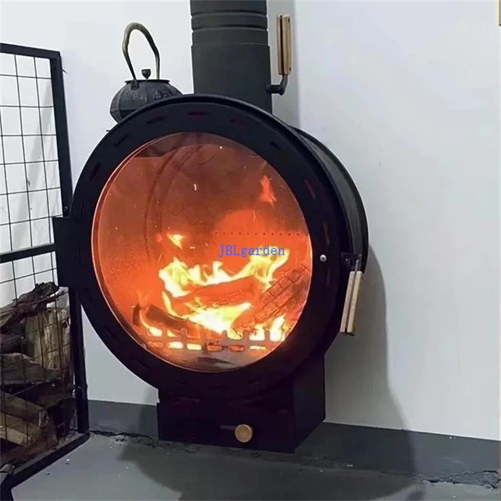 Wood Burning Modern Wall Mounted Fireplace